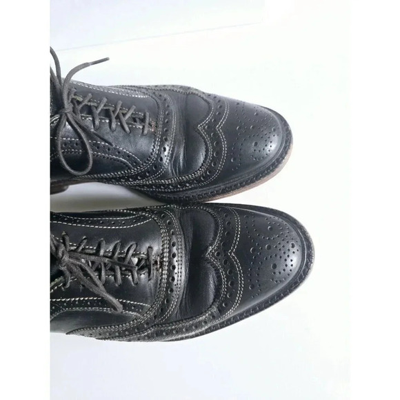 Allen Edmonds McTavish Wingtip Oxford Leather Brogue Black Dress Shoes 9 D main image 8